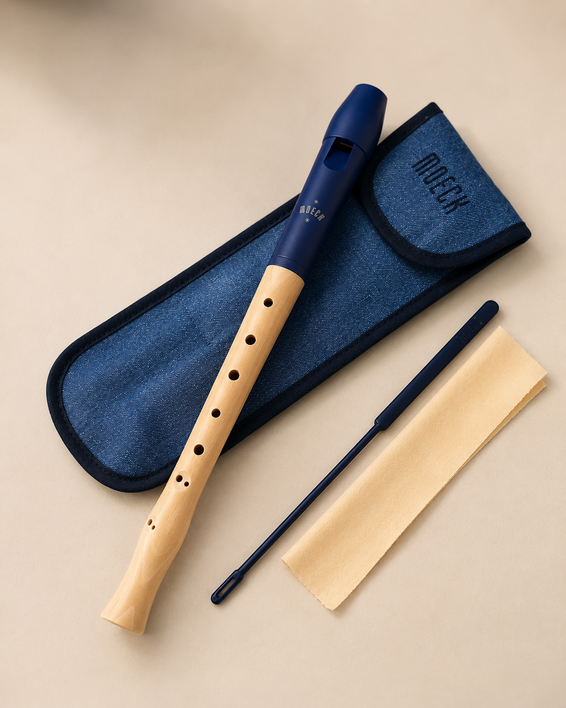 Flauta Barroca Soprano Moeck - Imagem 4