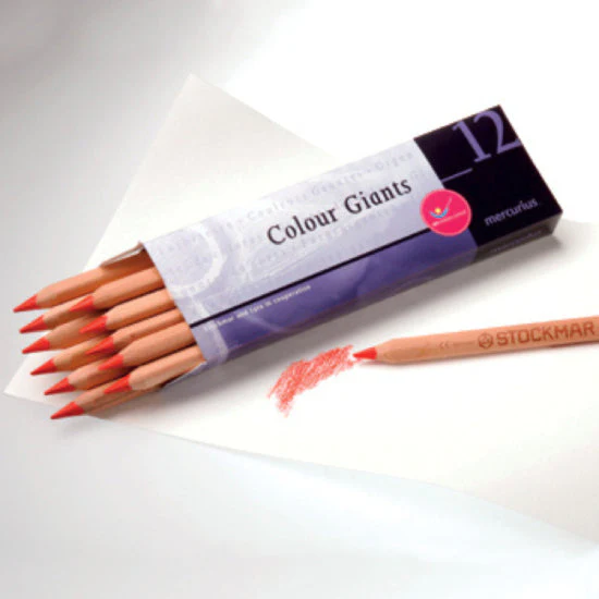 Lápis Triangulares Mercurius Colour Giants – Caixa com 12 unidades
