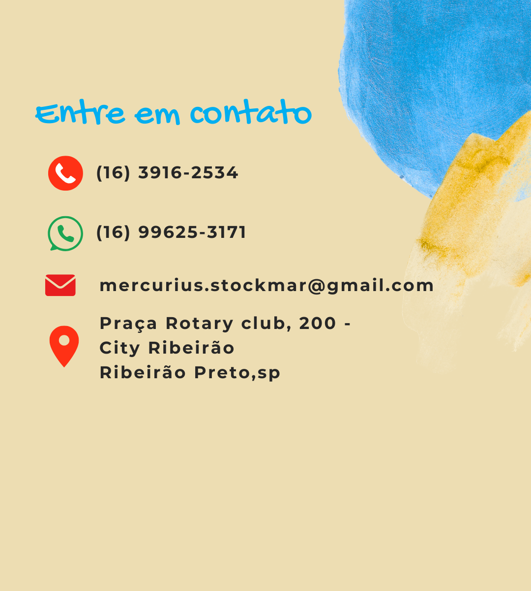 entre em contato