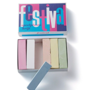 Conjunto de 6 peças de giz colorido para asfalto Mercurius